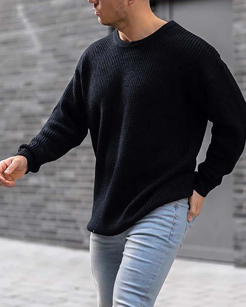 Sweater Men's Autumn And Winter New Fashion Knit Top Sweater