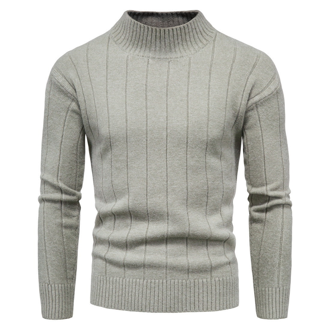Solid Striped Men's Sweater Base