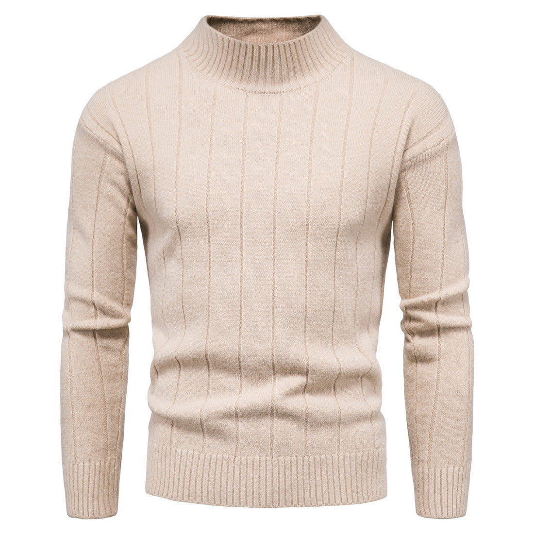 Solid Striped Men's Sweater Base