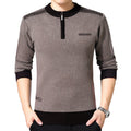Thickened Semi-Pull Crew Neck Sweater Men's Sweater