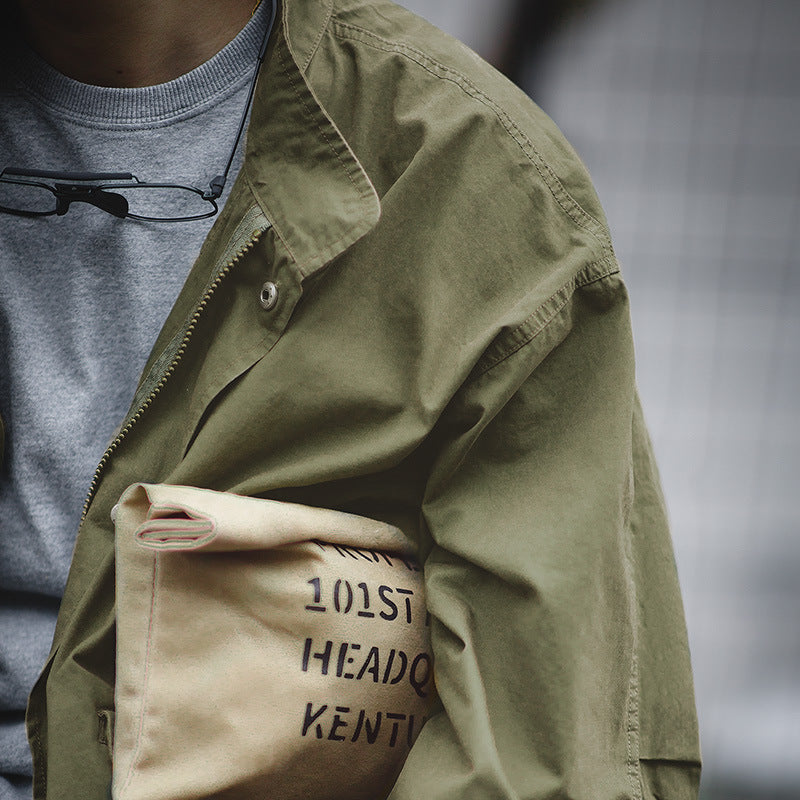 Fish Tail Windbreaker Long Military Version Of Green Coat Coat