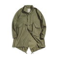 Fish Tail Windbreaker Long Military Version Of Green Coat Coat