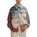 Lapel Print Jacket Men