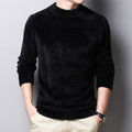 Winter Mink Velvet Sweater Men's High Neck Pullover Thickening Trend Young Men's Mink Wool Warm Knitted Bottoming Shirt