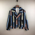 Striped Handsome Lapel Slimming Jacket Men