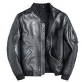 New Black Leather Leather Men's Baseball Uniform Short
