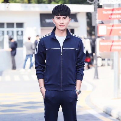 Cardigan Sweater Pants Male YouthFashion Sports Suit