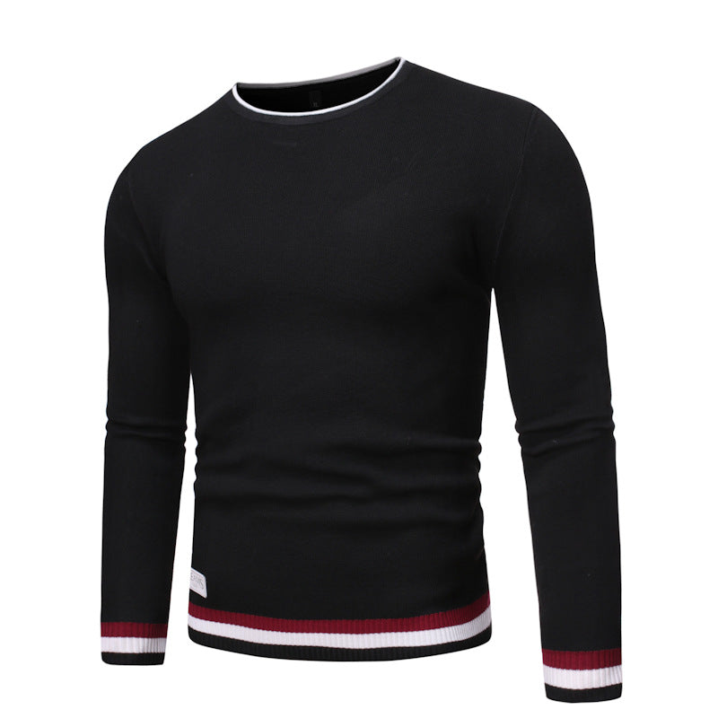 Casual Round Neck Pullover Sweater Sweater Men's Base Coat