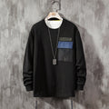 Printed Casual City Men's Round Neck Long-sleeved Sweater