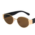 European And American Oval Sunglasses Small Frame Hip Hop Sunglasses