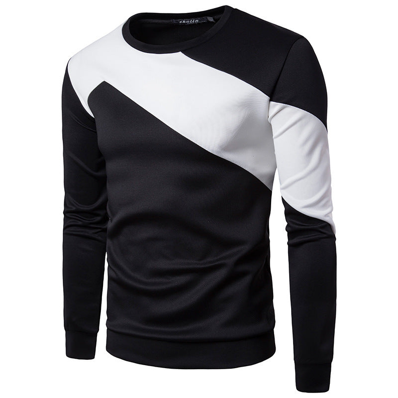 The New Sweater Color Matching Men's Fashion Casual Sweater