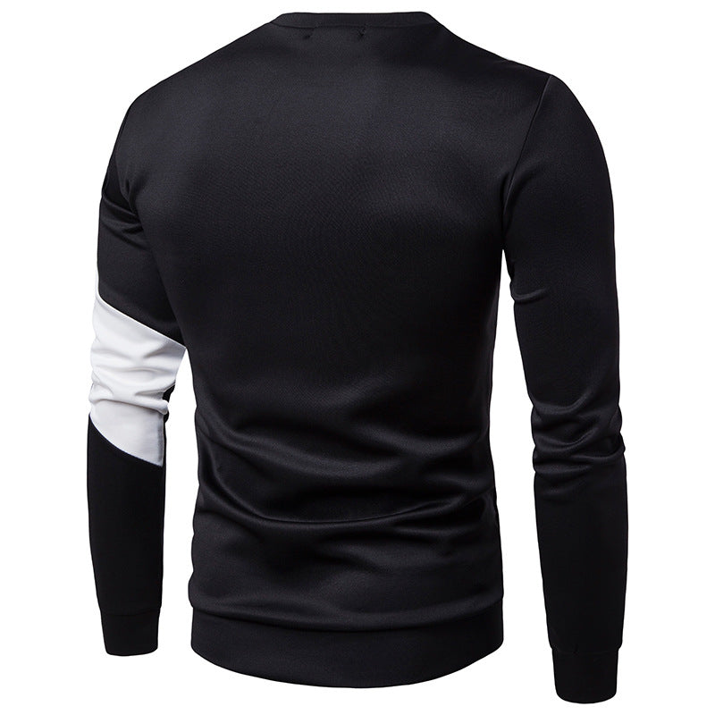 The New Sweater Color Matching Men's Fashion Casual Sweater