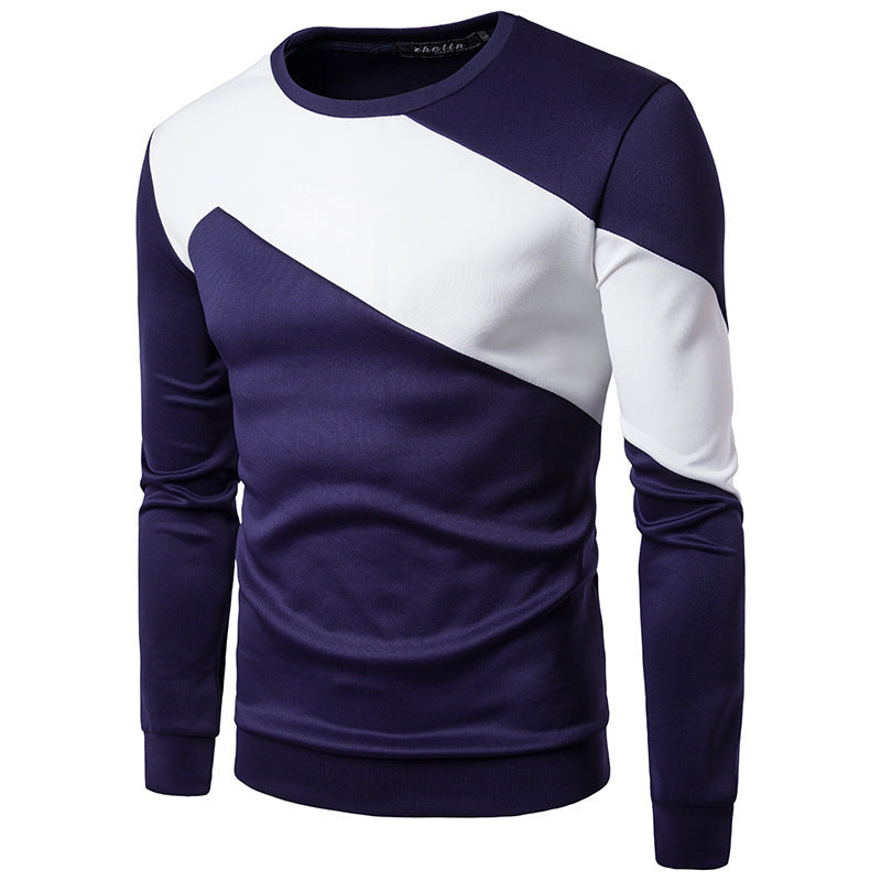 The New Sweater Color Matching Men's Fashion Casual Sweater