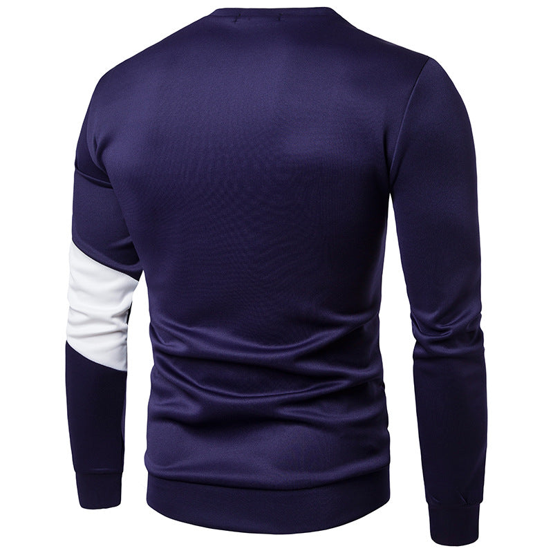 The New Sweater Color Matching Men's Fashion Casual Sweater