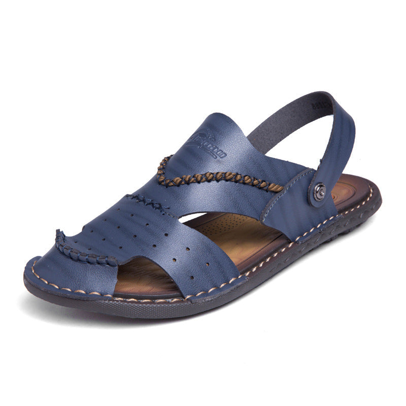 Summer New Style Baotou Sandals Beach Shoes Men's Casual Dual-use Slippers