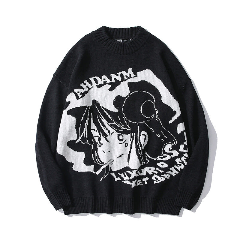 Personality Autumn Youth Hedging Street Tide High Street Sweater Long-Sleeved Loose Men And Women Manufacturers Wholesale Spot
