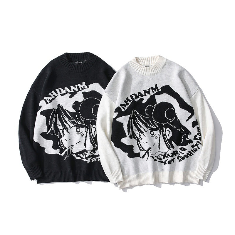 Personality Autumn Youth Hedging Street Tide High Street Sweater Long-Sleeved Loose Men And Women Manufacturers Wholesale Spot