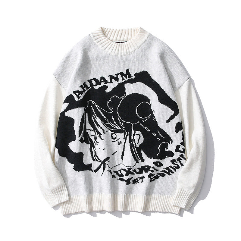 Personality Autumn Youth Hedging Street Tide High Street Sweater Long-Sleeved Loose Men And Women Manufacturers Wholesale Spot