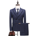 New Foreign Trade Men's Double-Breasted Striped Three-Piece suit