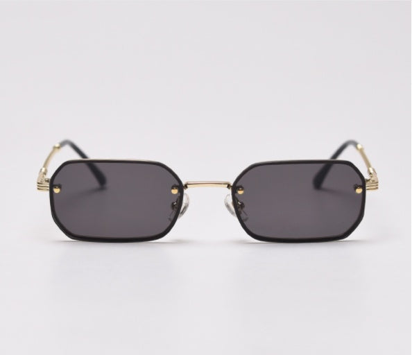 Narrow-sided Small Frame Sunglasses, Trendy Street Style Fashion Color Film Sunglasses