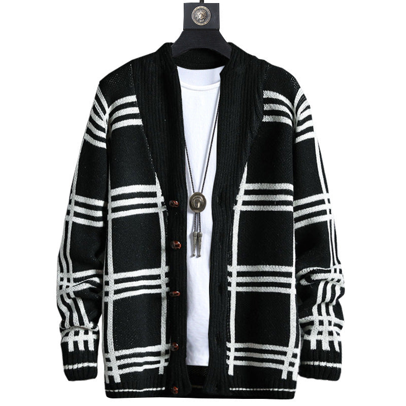 Men's Long Sleeve Casual Slim Outer Sweater