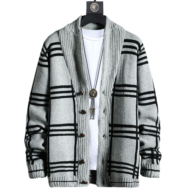 Men's Long Sleeve Casual Slim Outer Sweater