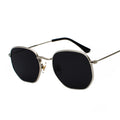 Harajuku Personality Irregular Sunglasses Fashion Metal Glasses Men'S Literary Style Sunglasses