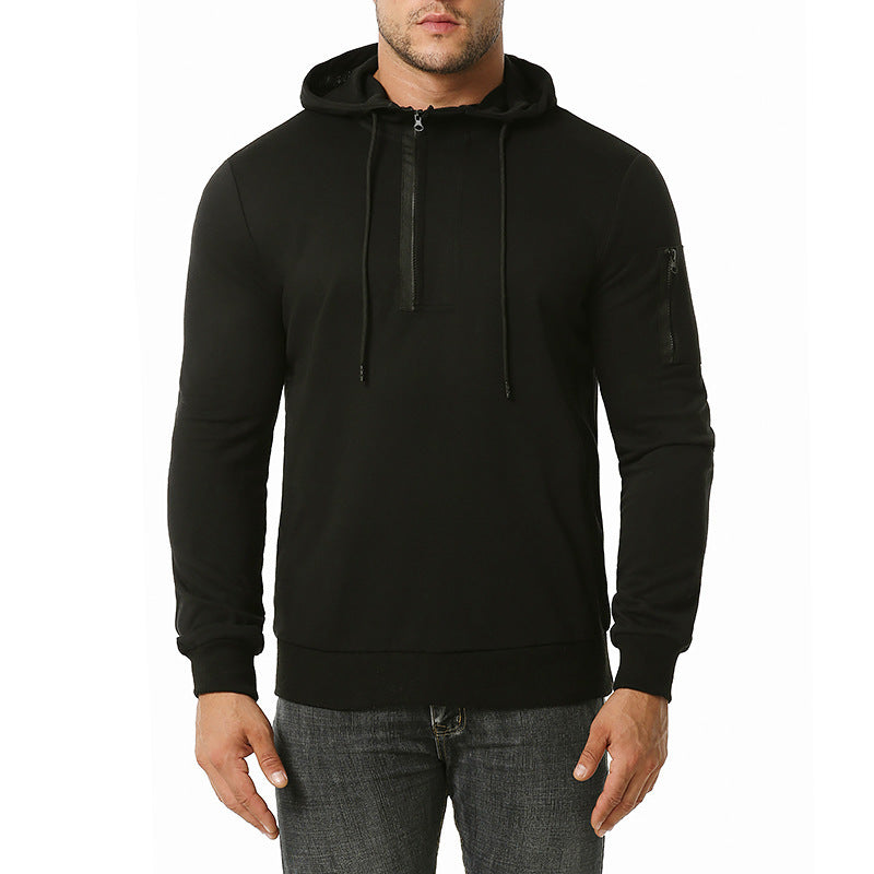Men's Casual Outdoor Sports And Leisure Hooded Sweater Jacket