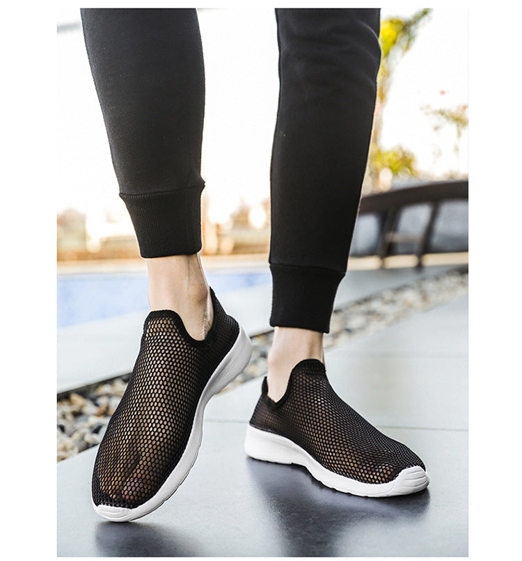 Men's Breathable Hollow Casual Shoes Mesh Shoes