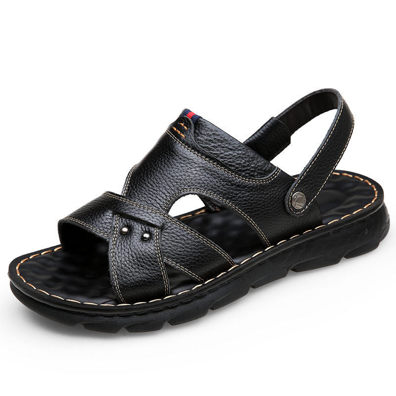 Top Layer Cowhide All-match Trend Men's Sandals