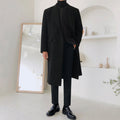 Men's British Style Winter Woolen trench Coat