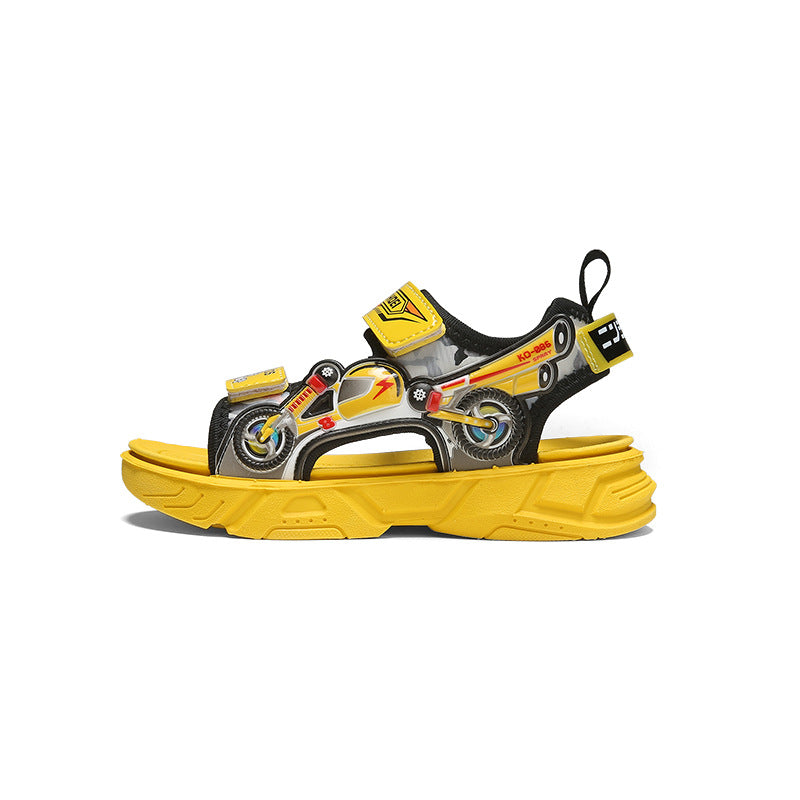 Summer Children's Soft-Soled Sandals, Big Children's Fashion Beach Shoes, Lightweight Boys' Student Shoes, One Drop-Off