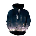 European And American Trend Spring And Autumn Models 3D Digital Printing Couple Loose Trend Hoodie Sweater