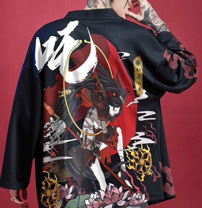 Kimura Sansha Spring Summer New Hanfu Chinese Style National Tide Original Robe Sun Protection Jacket Cardigan Men's Trendy