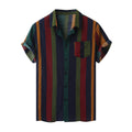 European And American Fashion Model Striped Shirt