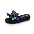Spot Cross-Border Independent Station Aliexpress Bow Embroidered Word Sandals Flat Shoes