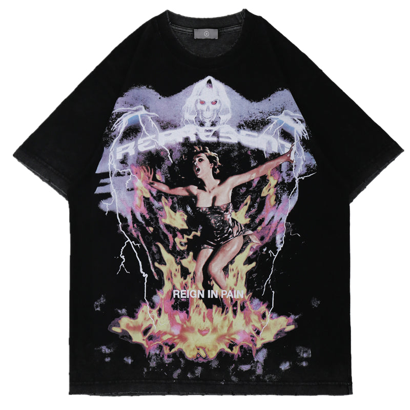 New Fashion Brand Hip Hop Personalized Short Sleeve