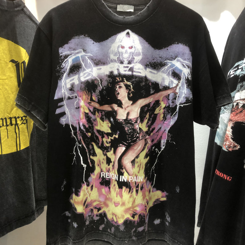 New Fashion Brand Hip Hop Personalized Short Sleeve