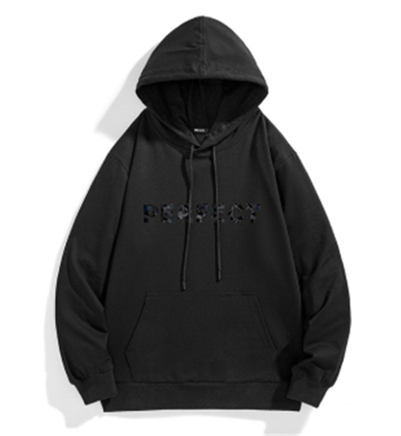 Sweatshirt Men's Hooded Plus Fat Pullover Hoodie Young Students Plus Fat Plus Size Warm Jacket