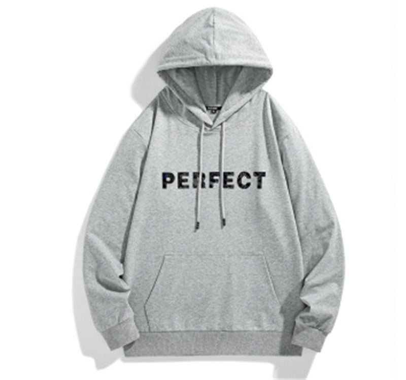 Sweatshirt Men's Hooded Plus Fat Pullover Hoodie Young Students Plus Fat Plus Size Warm Jacket