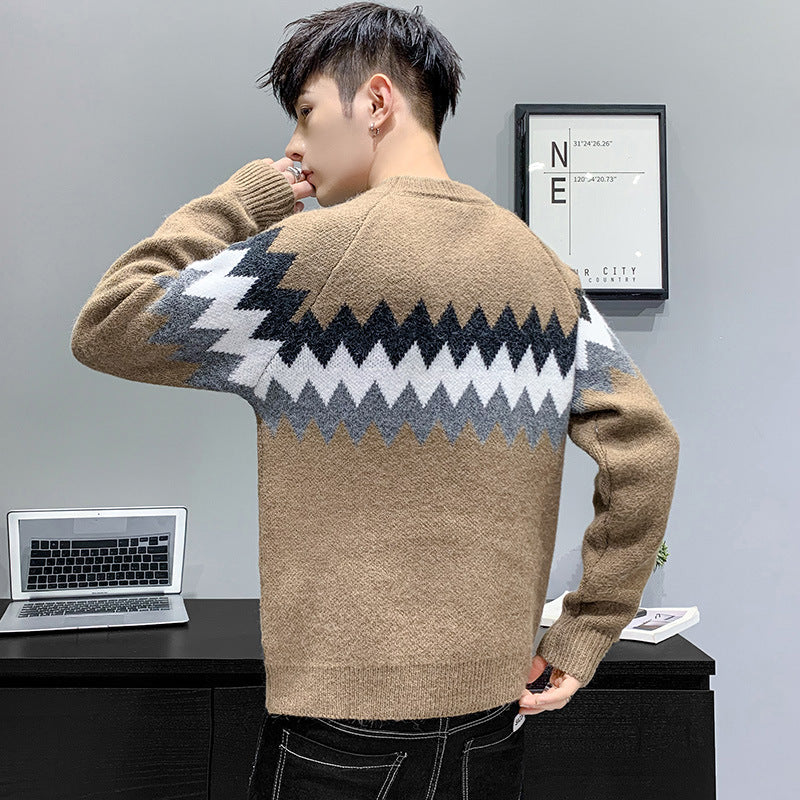 Korean Style Trendy Men's Bottoming Shirt