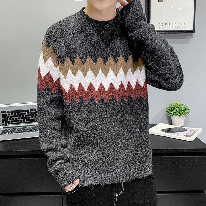 Korean Style Trendy Men's Bottoming Shirt