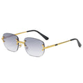 S31442 Cross-Border Metal Frameless Square New Sunglasses Punk Personality Street Shooting Small Glasses Sunglasses Men