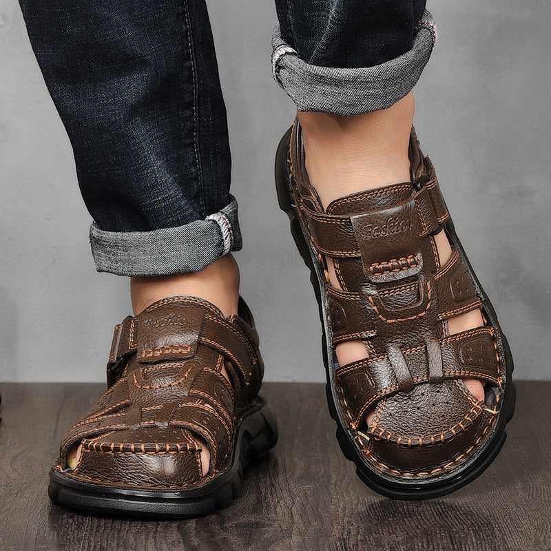 Retro Trend Casual Beach Shoes Velcro