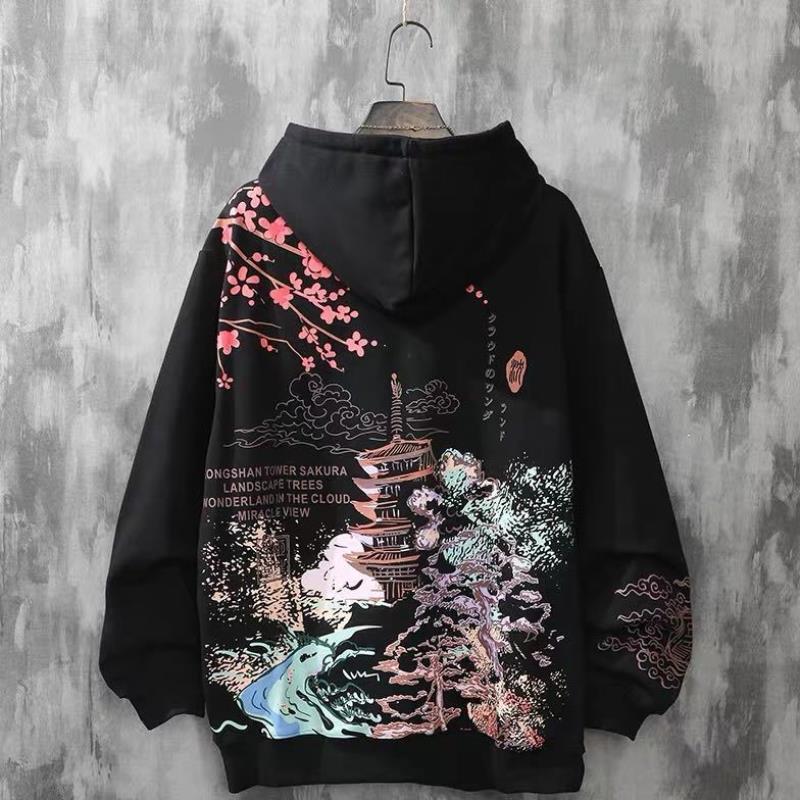 Loose Hooded Trendy Hip-Hop Student Jacket