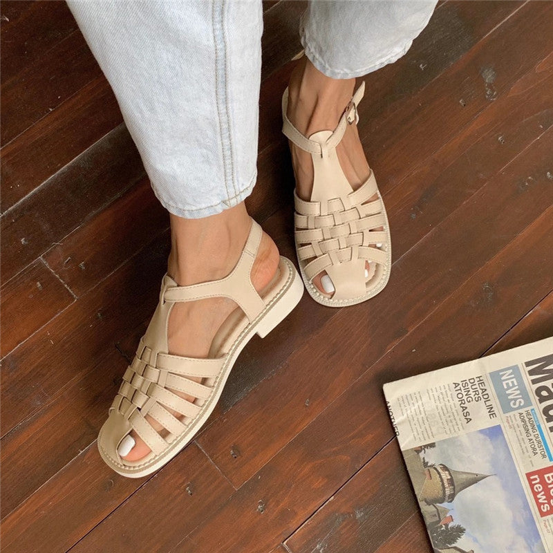 Spring And Summer New Mary Jane Thick Heel Women's Shoes Summer