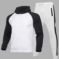 New Men's Cardigan Hooded Solid Color Sweater Suit Men's Casual Sports Suit