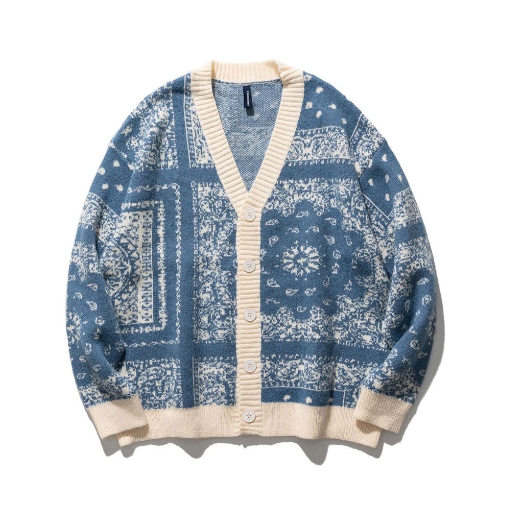 Retro Men'S Sweater Cardigan Autumn And Winter