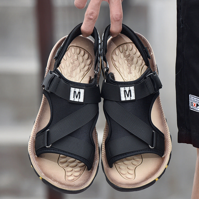 Sandals Men's New Beach Shoes 46 Men's Slippers 47 Dual-use Personality Non-slip Sandals