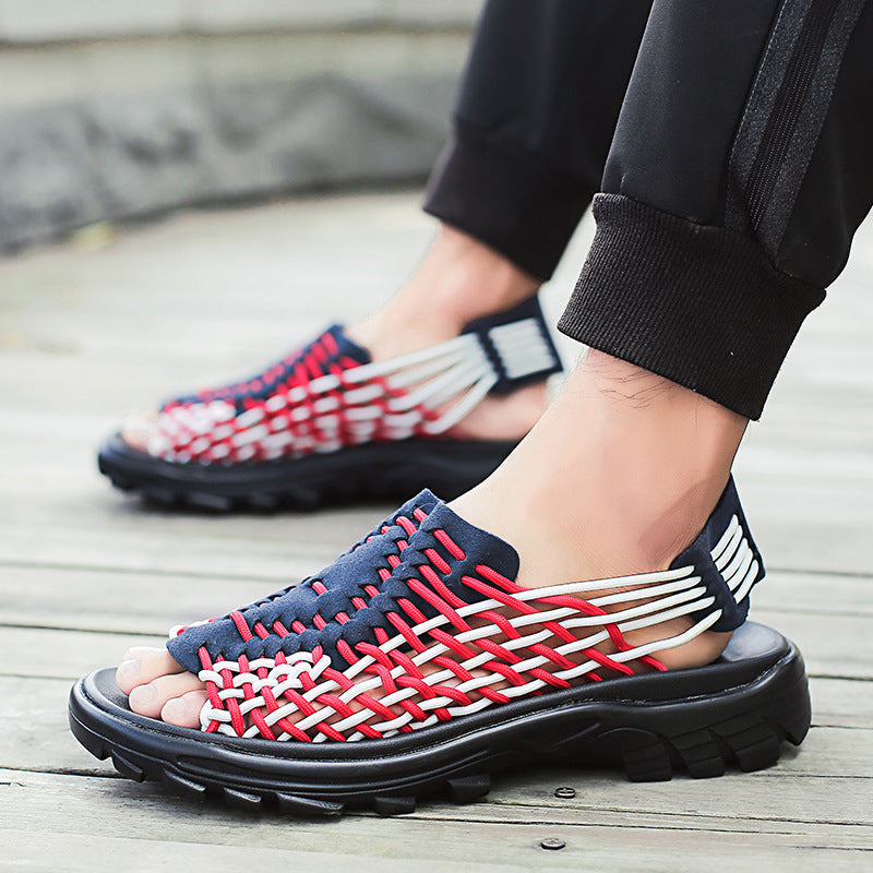 Sandals Men's Summer Drag Style Men's Shoes Korean Urban Beach Shoes Fashion Trend Men's Sandals